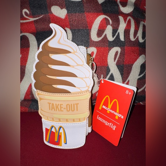 Loungefly Handbags - Loungefly McDonald's Ice Cream Cone Wallet - Brown, White, Tan